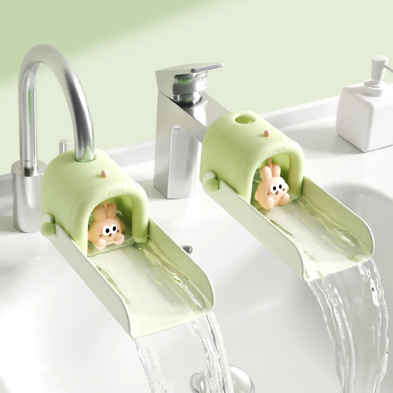 Cartoon Rabbit Children Safe Hand Washing Water Faucet Extender for Kids Toddlers