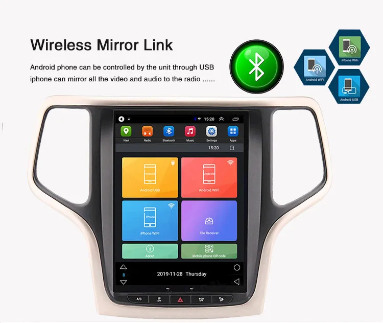 9.7インチマルチメディア ジープグランドチェロキー Android WIFI 9.7インチマルチメディア ジープグランドチェロキー Android WIFI