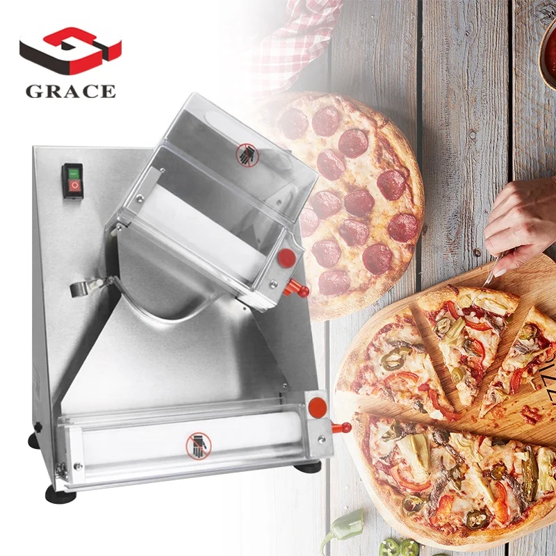 GRACE Automatic Electric Countertop Dough Roller New Pizza Dough Sheeter for Home Use for Bakery & Bread Production for Flour