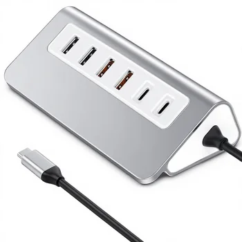Intpw P9 PRO 10Gbps 9-in-1 USB-C Hub for 4K 60Hz PD 100W 2 Type-A 2.0 SD TF Aluminum Docking Station detail image