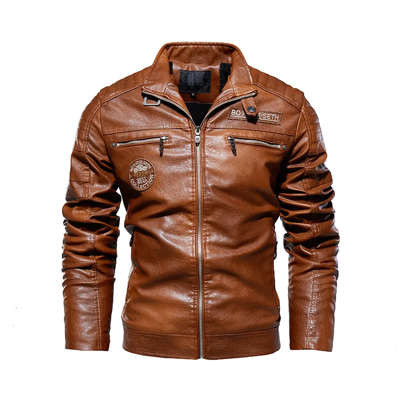 Custom Outdoor Coats Hiking Pu Jacket Mens Leather For Men Stylish_voghion.com