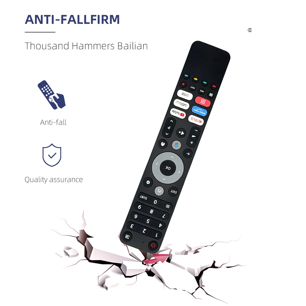 Factory OEM ODM Voice Remote Control for TCL Chiq Smart TV L32H7G L32H8CG L40H7G U43H7C Support Customization