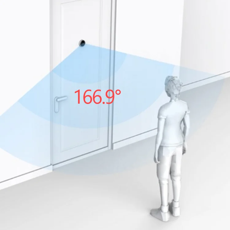 Digital Viewer Phone Intercom for Home Security Deaf Doorbell Light  Door Camera