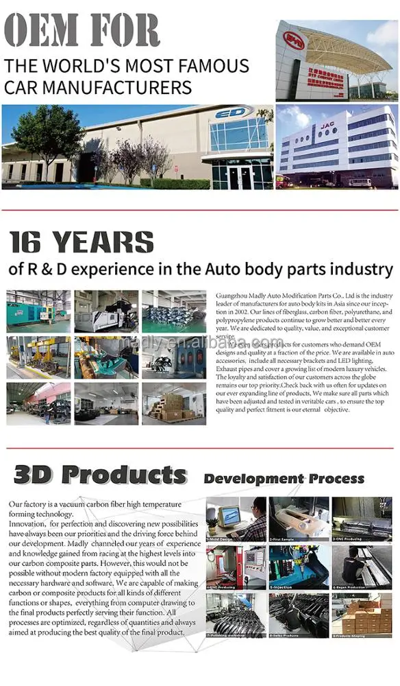 Madly Body Kits For Corvette C8 Front Bumper For Chevrolet Corvette C8