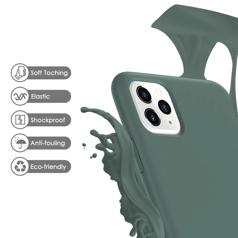 
Новинка 2020, задняя крышка для мобильного телефона, силиконовый чехол для телефона iPhone XR XS MAX, силиконовый чехол, мягкий резиновый противоударный чехол для iPhone 11 