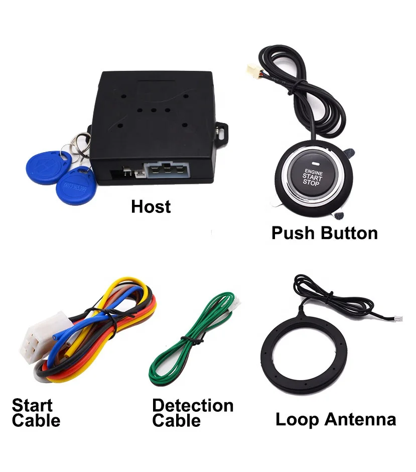 Sistema Di Allarme E Avviamento Remoto Per Auto 12V – 16 Funzioni, Pulsante Start/Stop, Apertura Bagagliaio