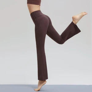 Flared Leg Skinny Pants Flared Leggings High-Elastic Material Ideal for Fitness Activities Dance Sports Yoga and Casual Outings
