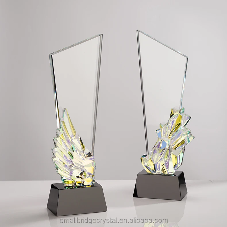 Factory Direct New Blank Crystal Glass Trophy Awards for Welcome Gifts to Travel Agencies details