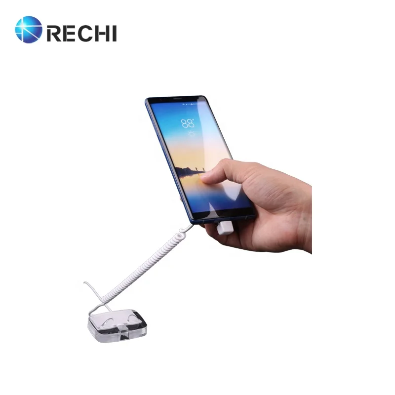 RECHI Retail Merchandising Display Security System for Cell Phone Anti-theft Display Security Display Stand Holder Protex HT03