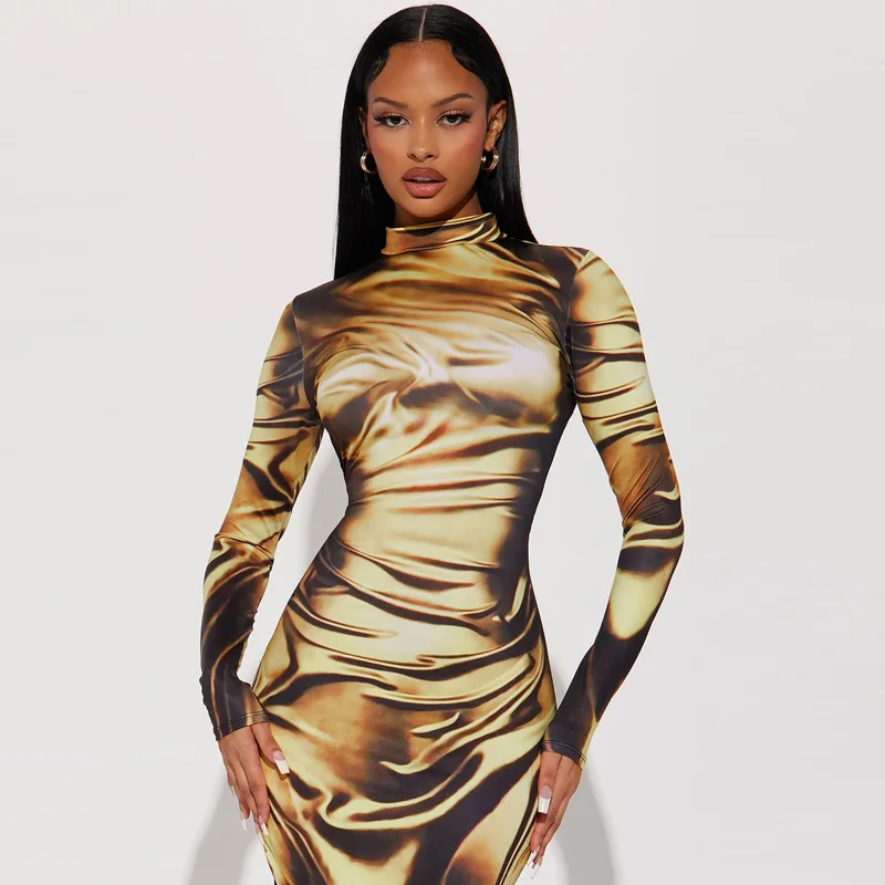 New Arrival Dresses Women's Fashion Print Long Dress Ladies Dress|  Alibaba.com