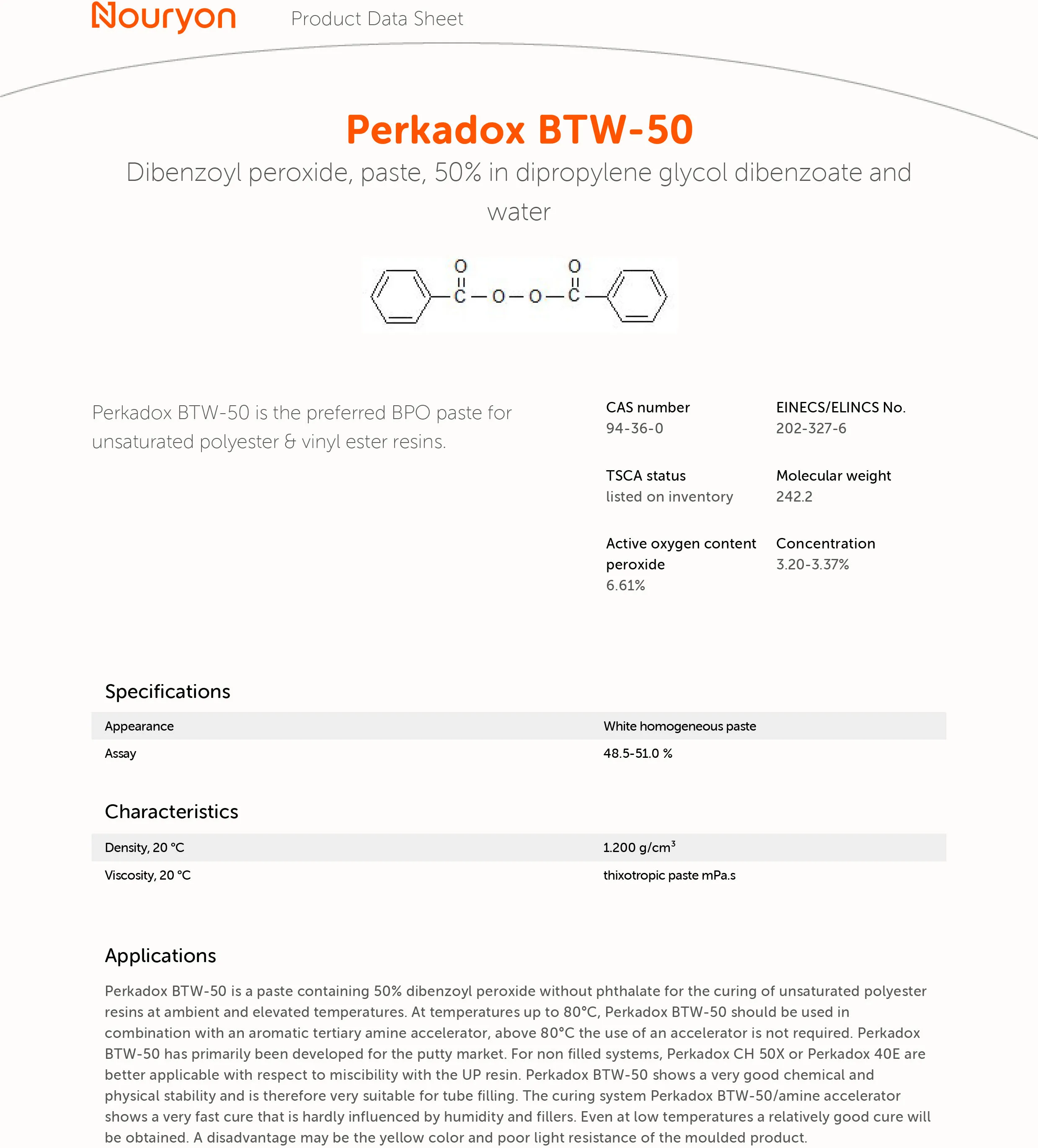 50% Bpo Paste Cas No.94-36-0 Ec No.202-327-6 Benzoyl Peroxide - Buy Bpo ...
