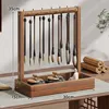 Portalápices [Madera maciza con doce ganchos]