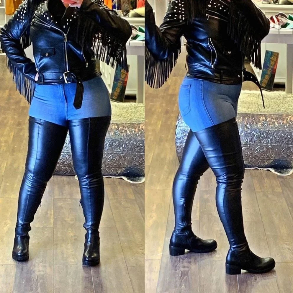 Amazon.com: Botas altas hasta la rodilla de las mujeres - Casual hermoso  anudado hasta la rodilla botas largas planas otoño invierno zapatos : Todo  lo demás