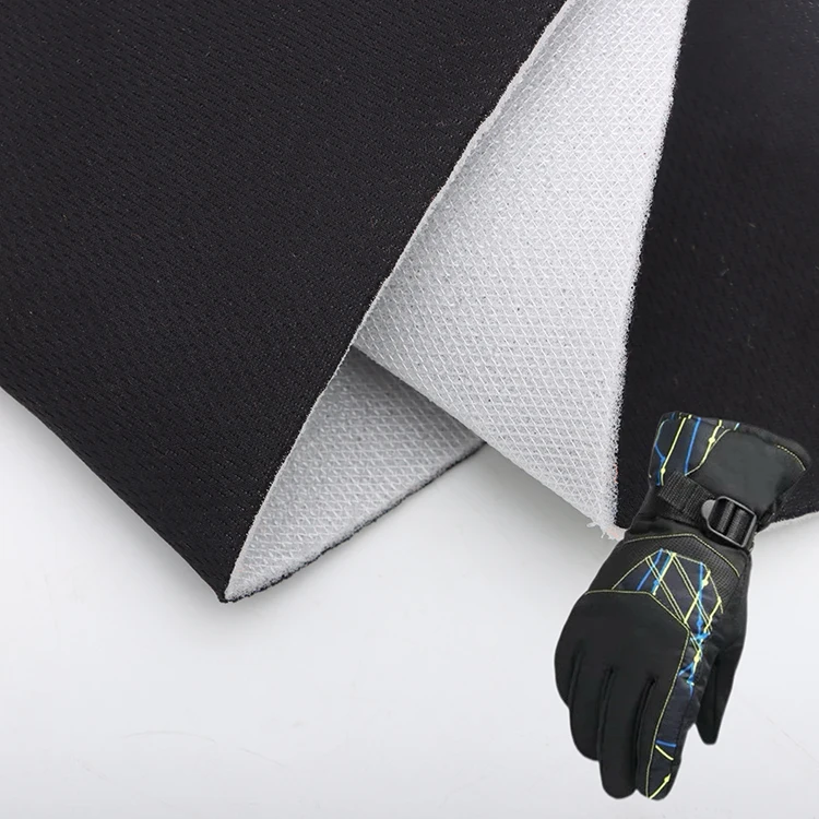 कस्टम निर्मित थोक अन्य पक्षि-नेत्र जाल लैमिनेटेड फोम कपड़ा सांस लेने योग्य पर्यावरण के अनुकूल डबल फेस्ड जूते/दस्ताने लड़के लड़कियाँ