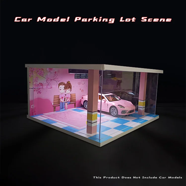 Maquette De Parking 1/24 Pour Collection De Voitures - Scène De Garage - Neuf