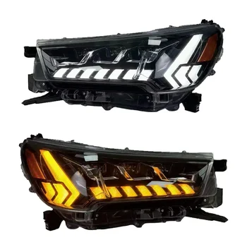 YBJ Car Accessories head lamp 3 LENS LED headlights for Toyota Hilux Revo Rocco 2015-2021 LED HEADLIGHT