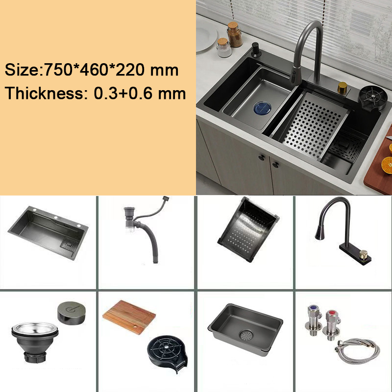7546 Sanitary Ware Wash Basin Handmade Kitchen Undermount Sink
