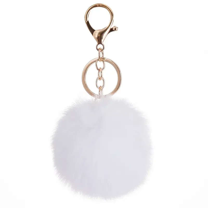 Wholesale Colorful 8cm Faux Rabbit Fur Pompom Ball Fake Fur Pom Pom Decorate Fur Ball Christmas Dress Shoes and Hats Toy Gifts