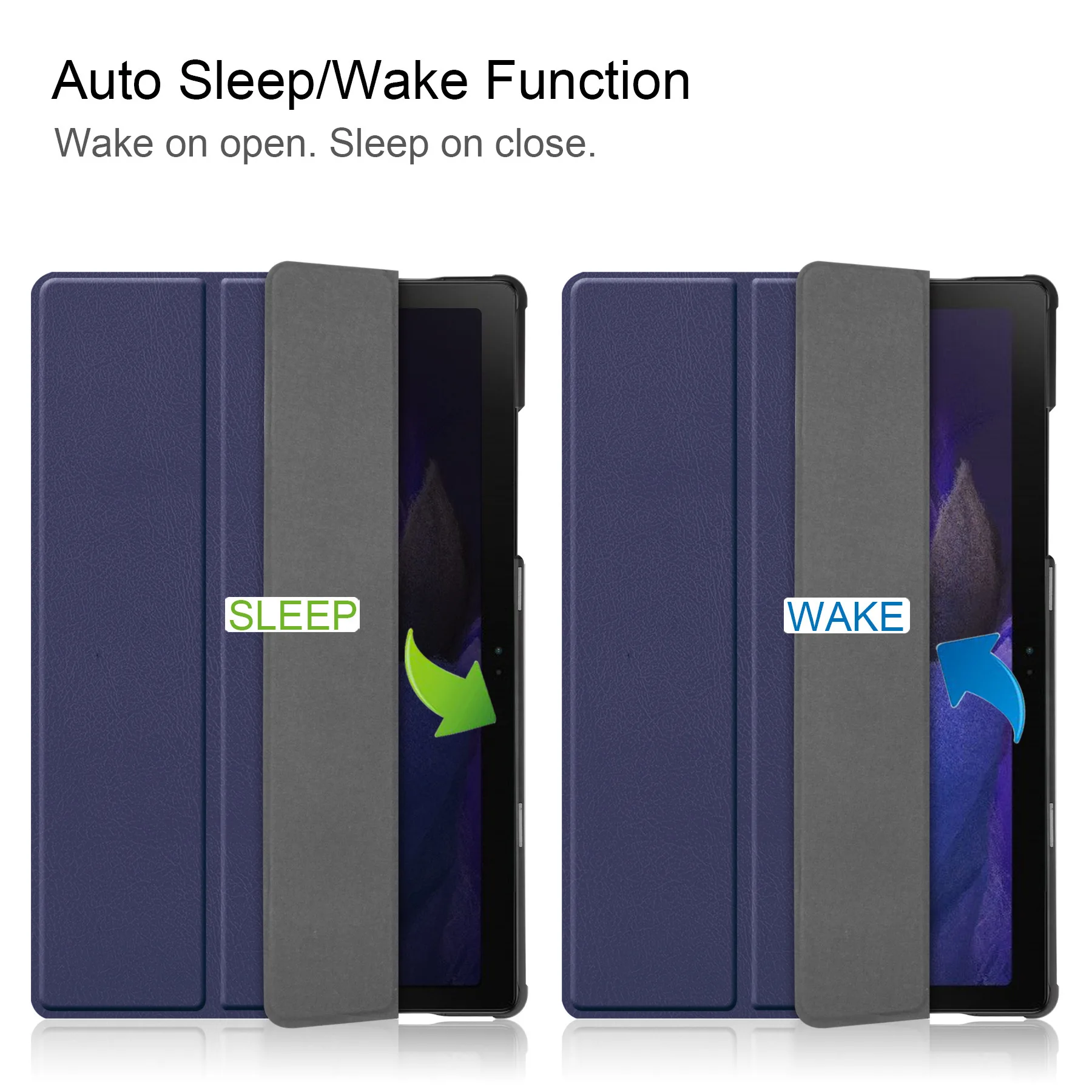 wake function pu leather smart cover for ipad a16 a18 compatible 11 inch ipad 109 tablets smart-5