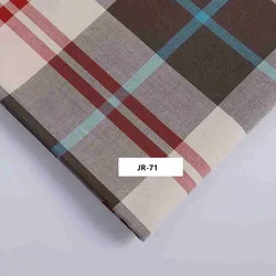 100% Cotton Plaid Yarn-Dyed Rainbow Plaid Fabric Selected High-Quality Windbreaker Fabrics