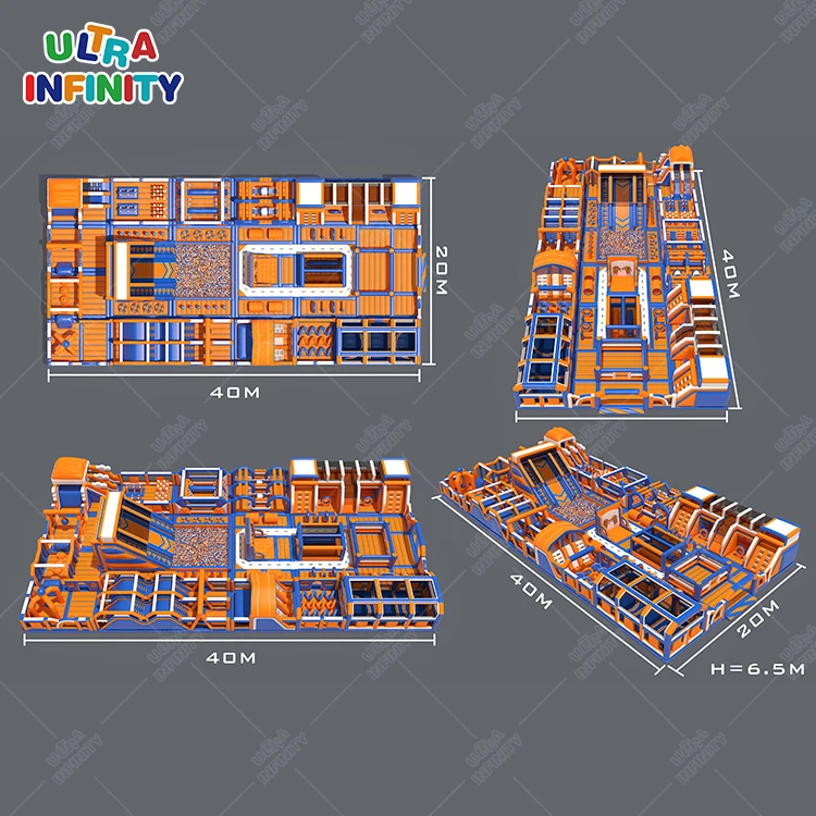 Deformable Unique Inflatable Theme Park Amusement Park Inflatable Slides Children Playground for Sale