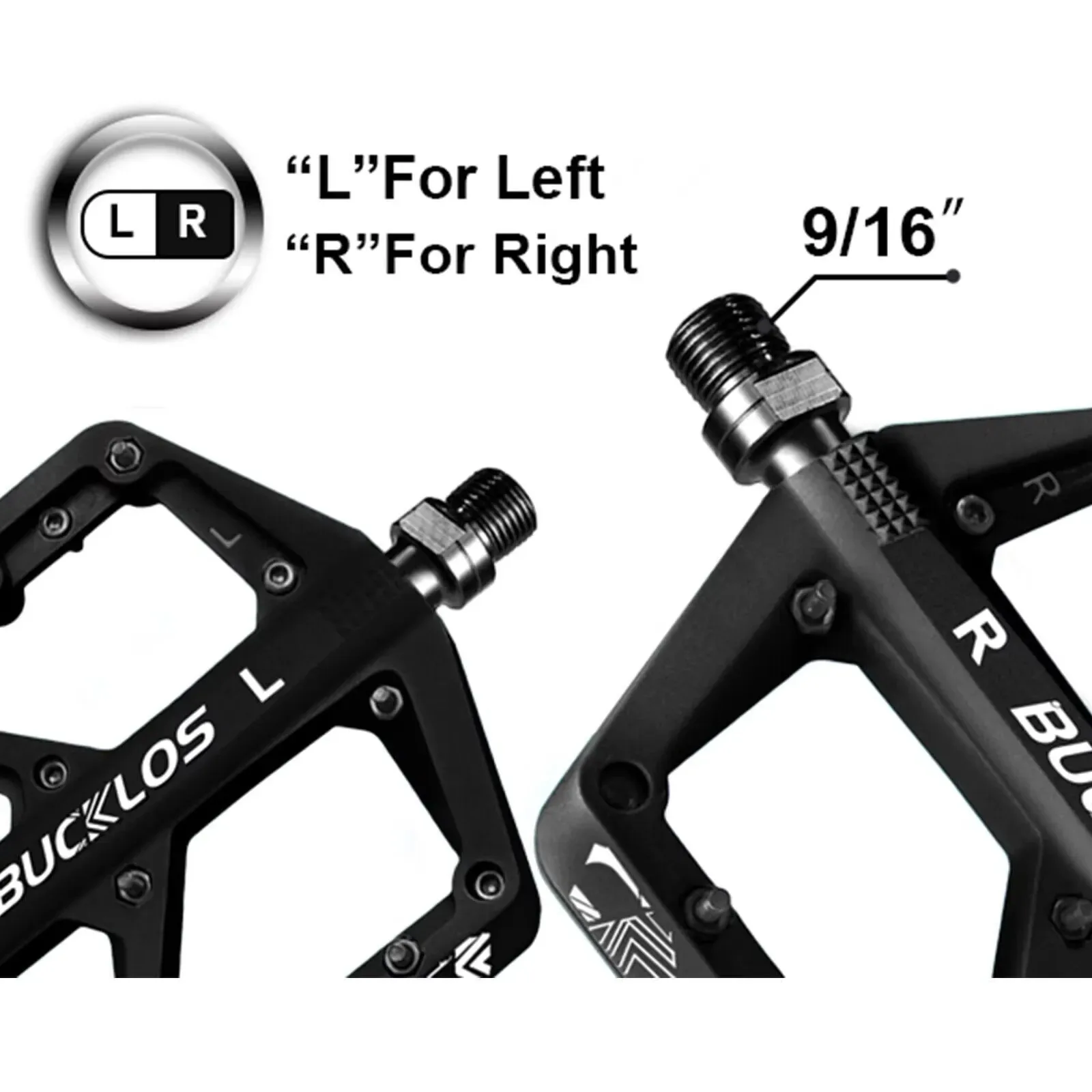 Bucklos-Pedales De Nailon Para Bicicleta De Montaña, Pedales