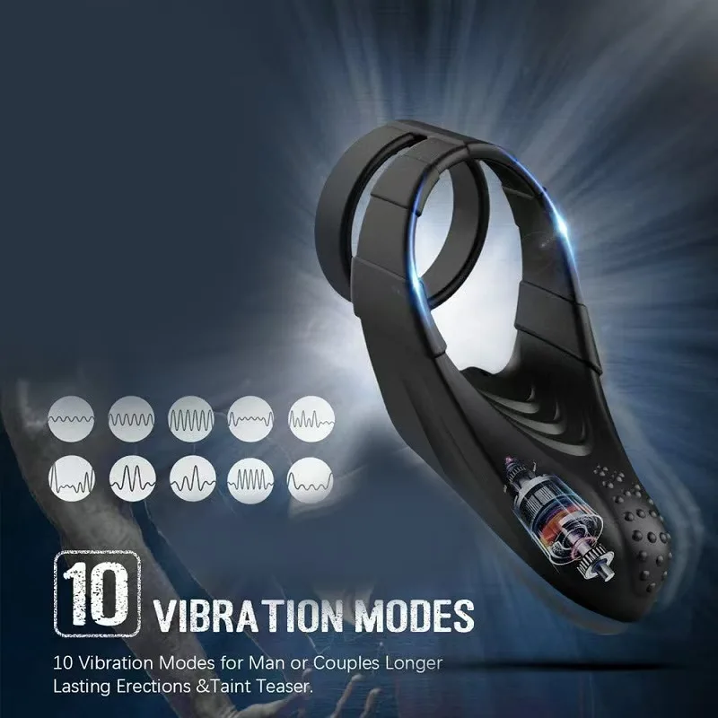 Vibrating Elephant Trebling Cock Ring Prostate Penis Ring