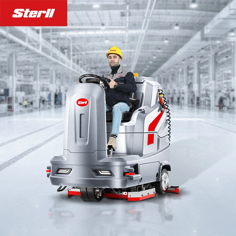 Mesin Ride On Floor Scrubber Paling Populer Mesin Pembersih Lantai Mesin Ride On Scrubber