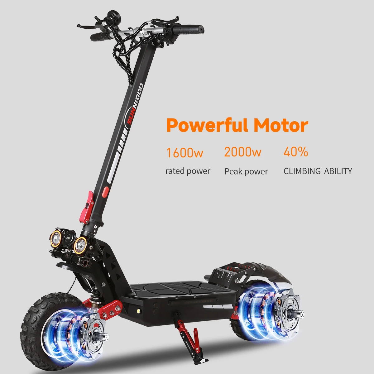 6000w 60v Fast Foldable Dual Motor Electric Scooter 48v 40ah Battery With 70 80km Range For 4555