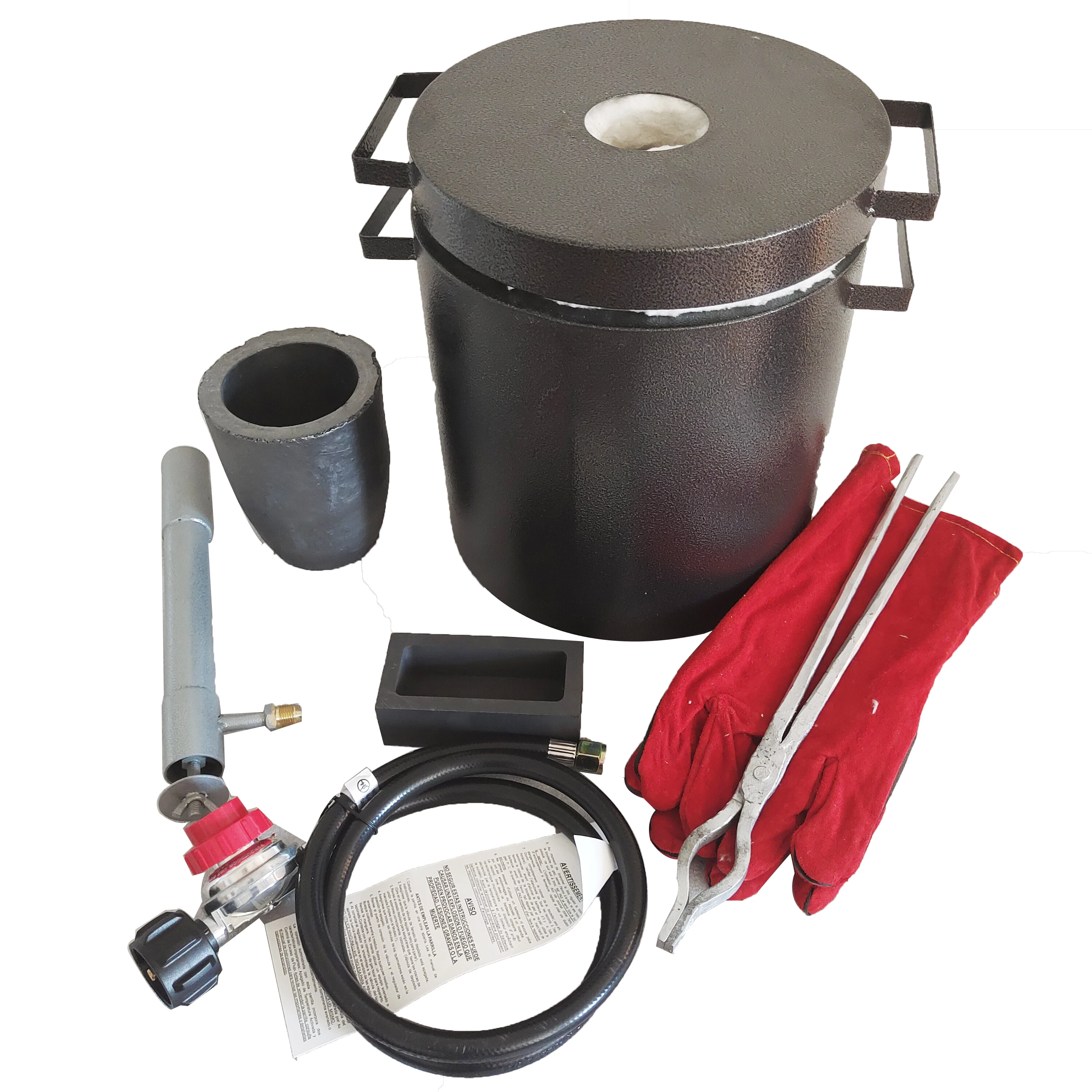 TEBAK Mini Digital Electric Gold Melting Furnace Tin Silver Copper Aluminium Melting Gas Gold Melting Furnace