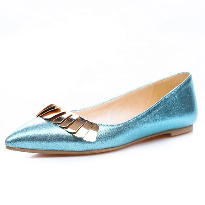 Женские туфли-лодочки с острым носком офисные туфли на плоской подошве квадратный металлический декор для свиданий большие размеры США 45