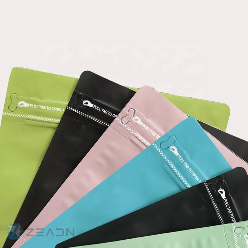 Plastic Bag With Zip Lock Bags Black Green White Blue Color Packing Bag