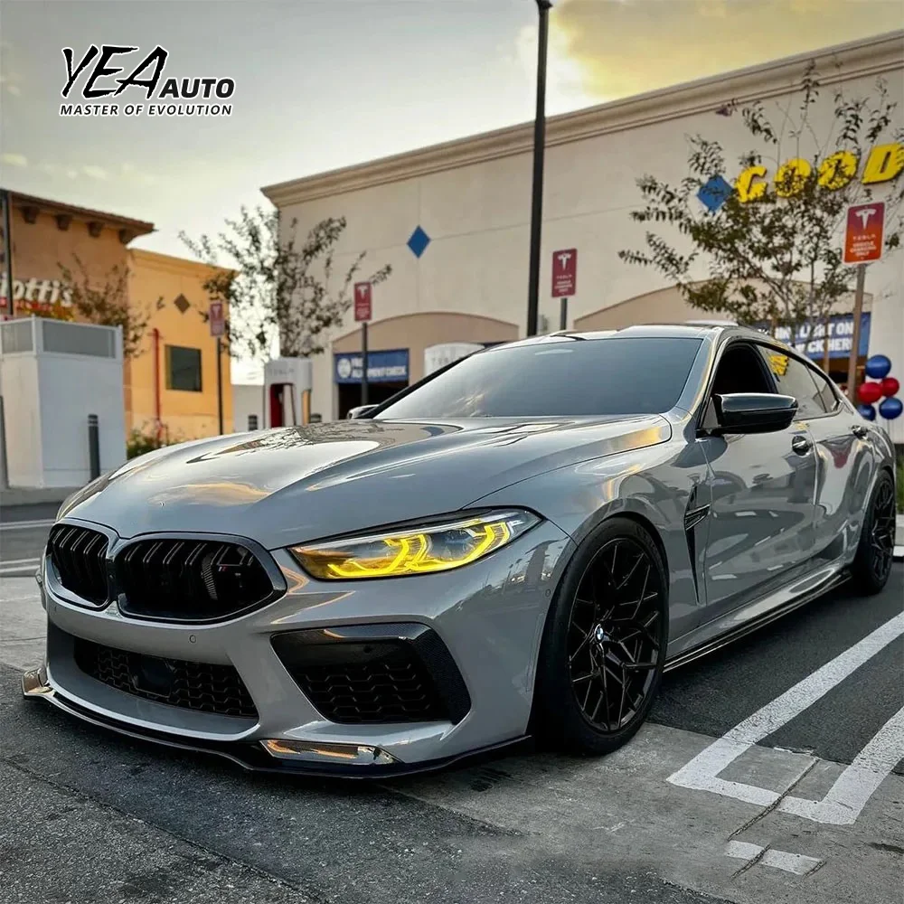 أضواء LED متعددة الألوان باللون الأصفر الليموني DRL لسيارة بي إم دبليو الفئة الثامنة M8 840i M850i، ضوء نهاري LED DRL