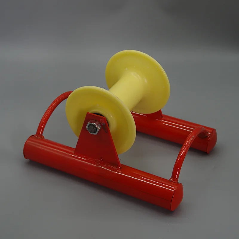 Triple Electrical Power Cable Guide Roller Ground Roller Cable Guide