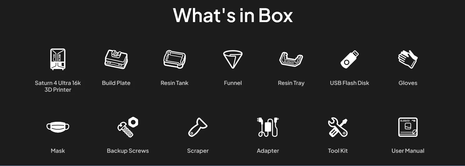 适用于 Saturn 4 Ultra 16K 10英寸单色液晶屏 全新自动USB/WiFi断电恢复打印 倾斜释放技术 3D模型