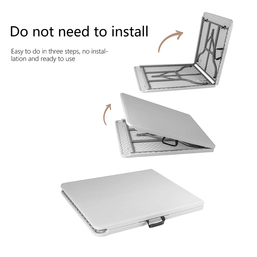 Wholesale Prices Outdoor Rental 6ft Portable Dining Hdpe Plastic