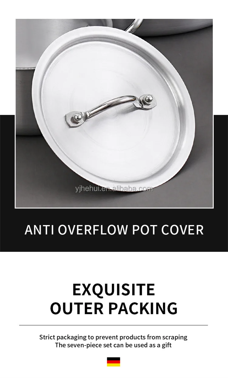 Dia Cast Aluminum Kitchen Cookware Set Of 7 Pcs Cooking Pot Set Non