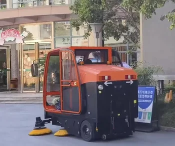 Large-Capacity Electric and Manual Floor Sweeper Road Garbage Bucket Cleaner With Automatic Brush for Street Use