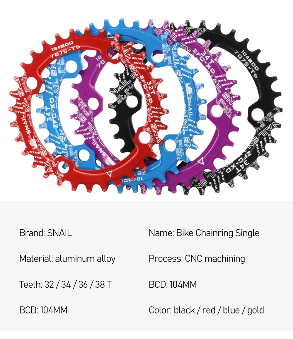 IXF Crankset Hollow Crank 104BCD - Durable & Lightweight