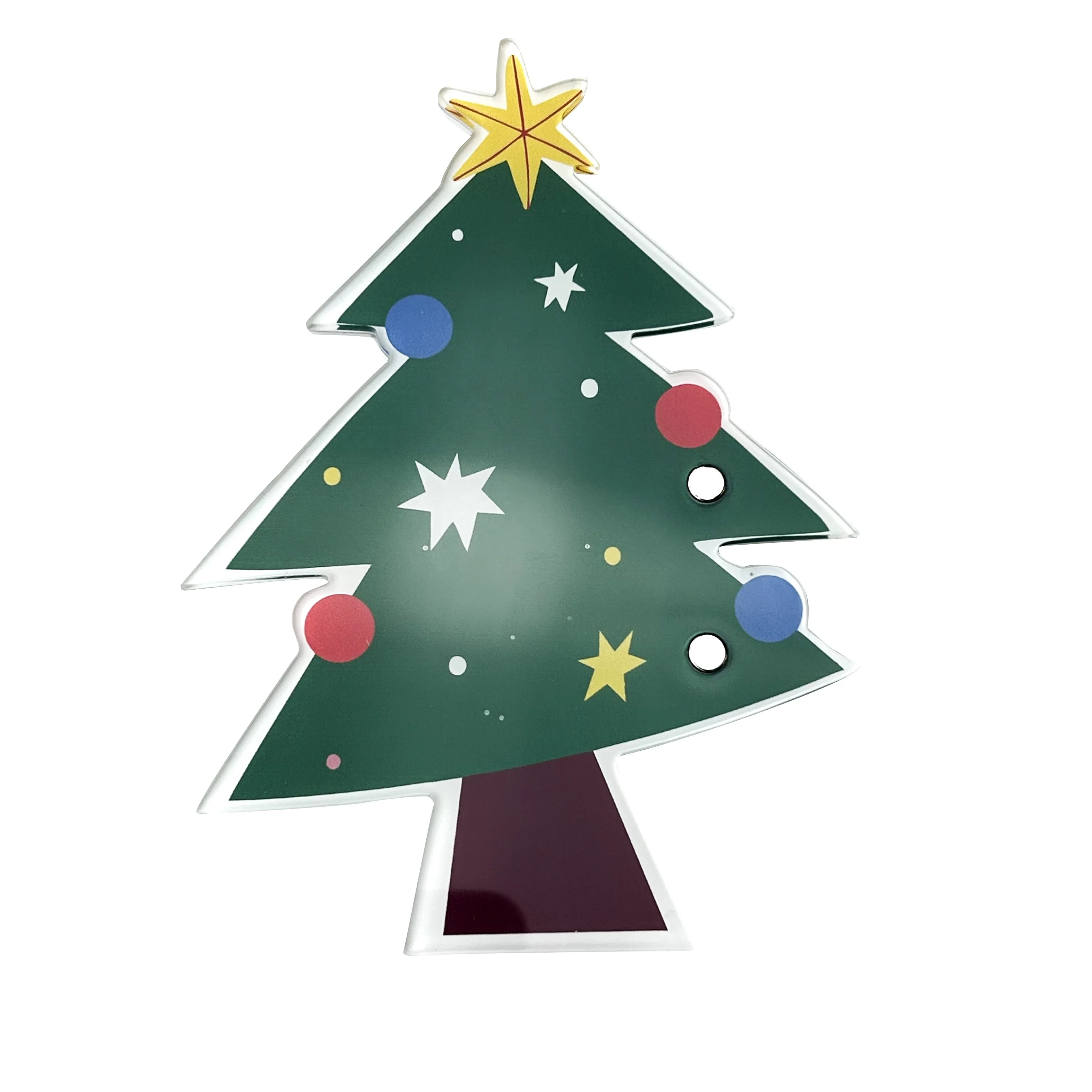 Custom Acrylic Christmas Tree Eyelash Extension Tile Lash Tile Palette Magnetic