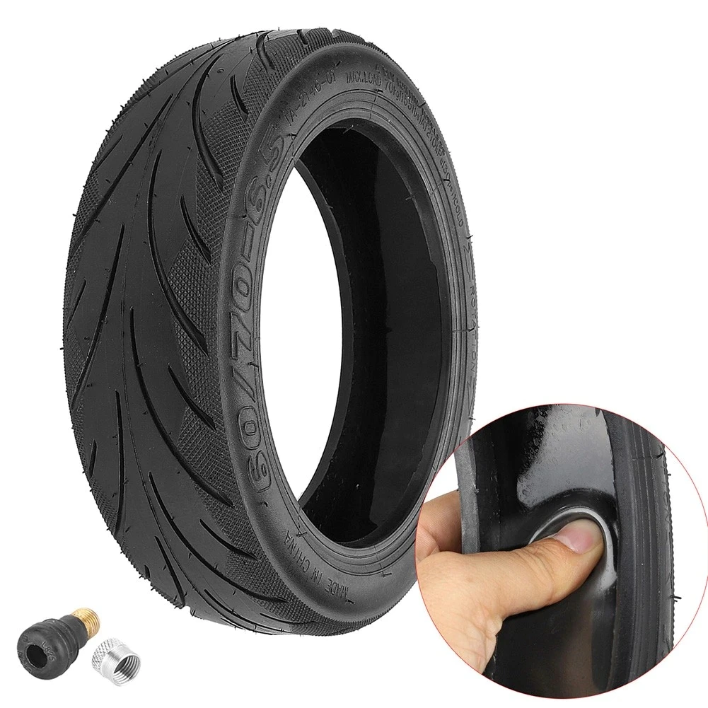 Ridefixing EU Warehouse 10 Inch Electric Scooter Tire 60/70-6.5 Tubeless Tires With Glue Inside For Max G30 G30E Scooter Tires