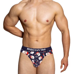 Merry Christmas Mens Briefs Underwear Men Breathable Cotton Durable Spandex Wide Elastic Waistband Supplier