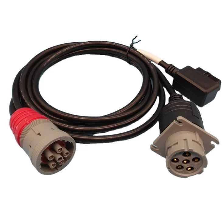 Vehicle Tools J1708 Female to J1708 Male OBD 16Pin Female Y Cable Obd2 16 Pin Electronic Truck Diagnostic Cable for Machines