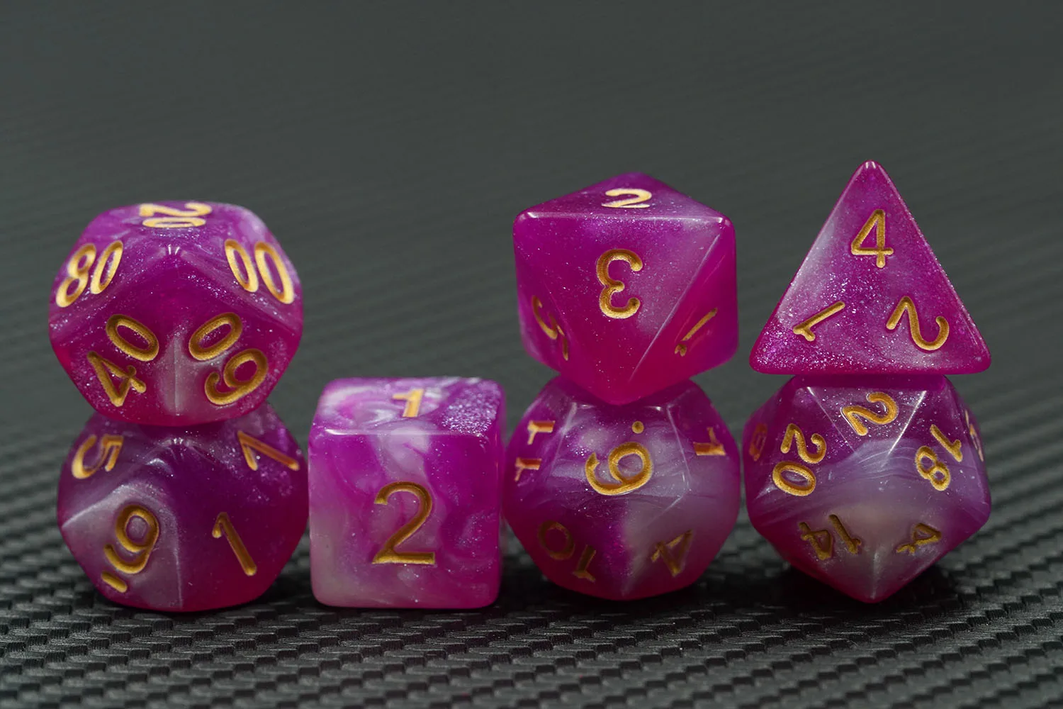 Customized 16mm Bicolor Polyhedral Resin Dice Colored Plastic DND Game Accessories supplier