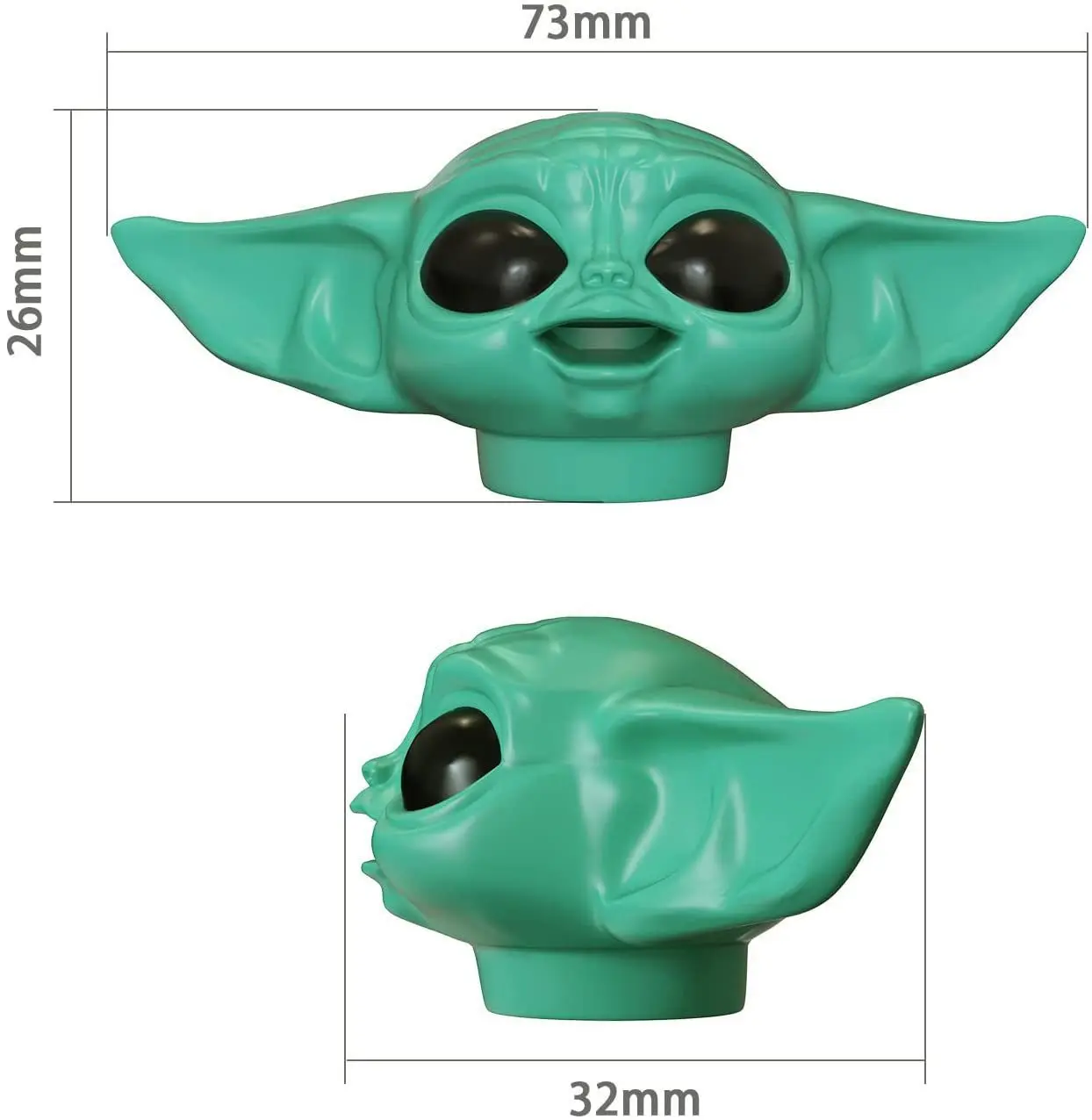 BabyYodaかわいいヨーダベビー歯磨き粉ヘッドスクイーザーベビー