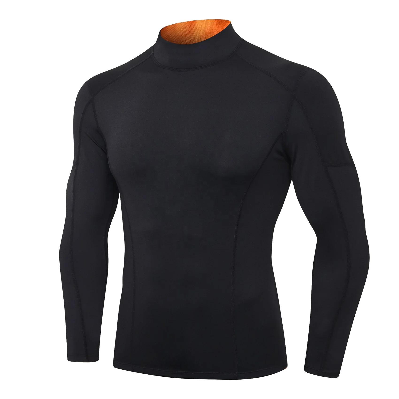 Mens Compression Shirt Quick-dry Workout Sports Athletic Base Layer Long Sleeve 