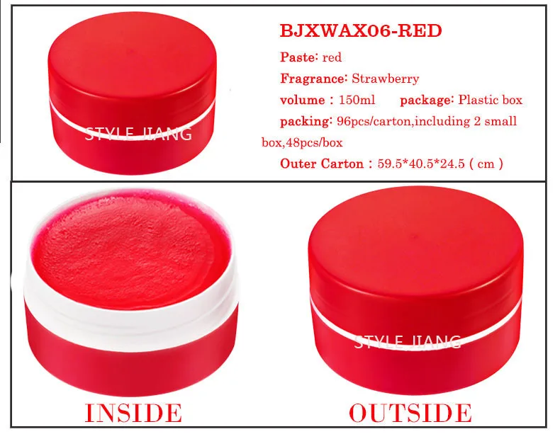 150ML Strong Hold Men Hair Wax Gel Firm Edge Control Hair Pomade Hair Styling Products
