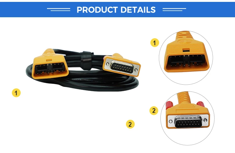 Wholesale OBD car connecting wire 16 core extension wire OBD2 diagnostic instrument wire on-board adapter factory