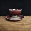 Tasse petite capacité soucoupe volante-rouge violet 120ml