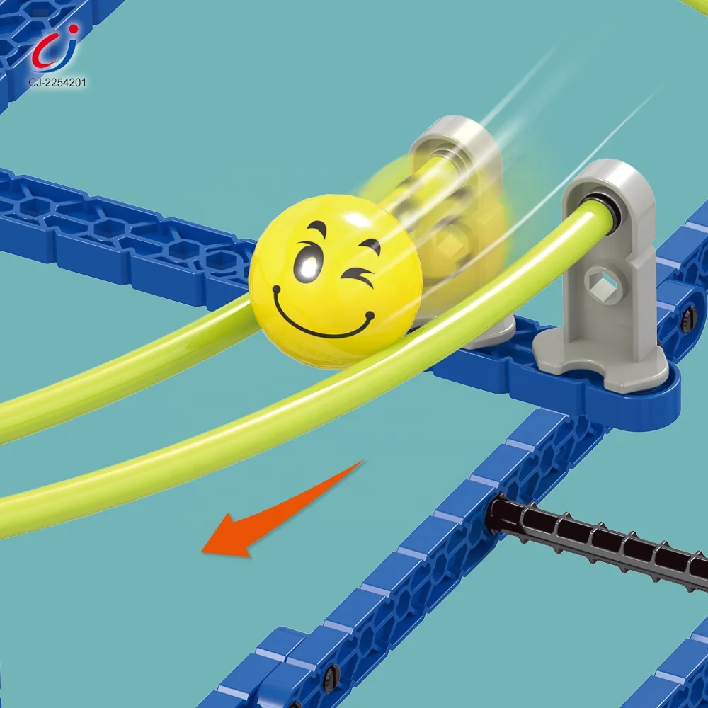 Chengji新着スペースレールセット266個Diy組み立てスロット